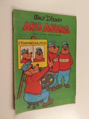 Walt Disney : Aku Ankka 411/1972