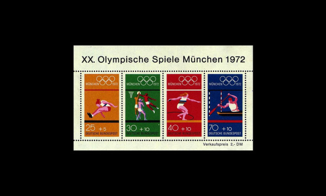 Saksa 734-7BL8 ** Münchenin kesäolympialaiset (1972)