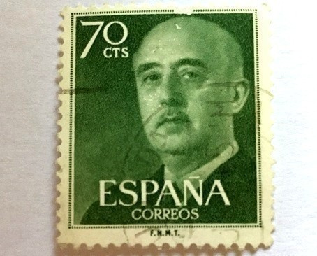 Francisco Franco Espanja Postimerkki