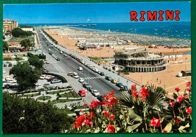 Rimini Adrianmeren rannalla Italiassa