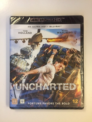 Uncharted (4K Ultra HD + Blu-ray) Tom Holland (2022) UUSI