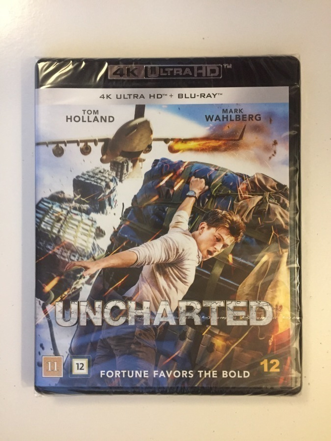 Uncharted (4K Ultra HD + Blu-ray) Tom Holland (2022) UUSI