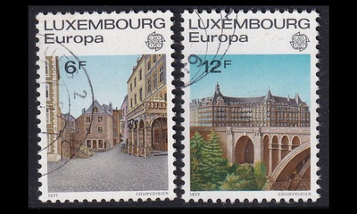 Luxemburg 945-6 o Europa maisemia (1977)