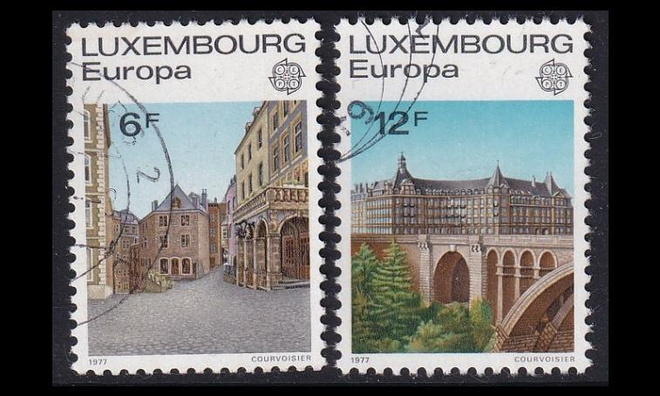 Luxemburg 945-6 o Europa maisemia (1977)