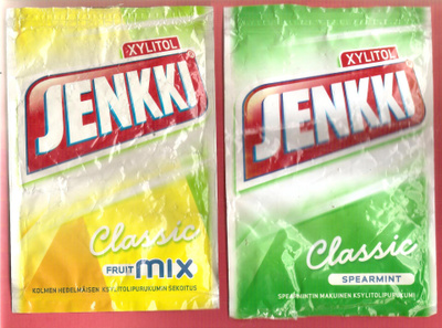 Xylitol JENKKI palapurkka pusseja + muita: 7+ 2 kpl, 2008-12