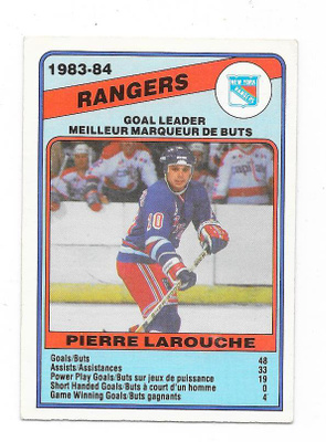 1984-85 OPC #363 Pierre Larouche , New York Rangers