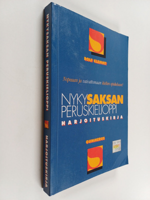 Rolf Klemmt : Nykysaksan peruskielioppi : harjoituskirja