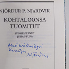 Njördur P. Njardvik : Kohtaloonsa tuomitut (signeerattu, ... - pikkukuva 3
