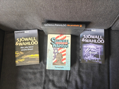 4 kpl Sjöwall & Wahlöö kirjaa
