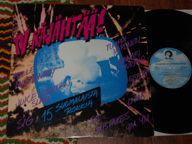 TV RÄJÄHTÄÄ - LP 1981 punk,uusi aalto EX-