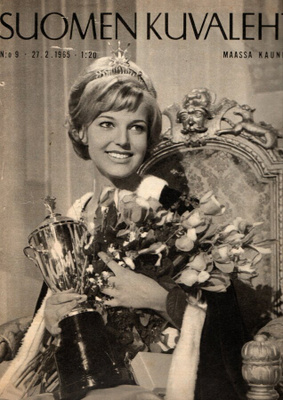 Suomen Kuvalehti n:o 9 1965 Miss Suomi-Kisat. UKK. Perttu Pe