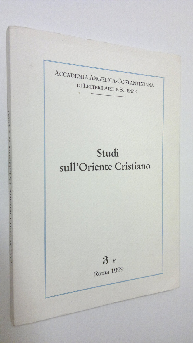 Gaetano Passarelli : Studi sull'Oriente Cristiano 3,2