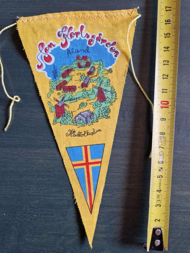 ÅLAND KASTELHOLM VINTAGE PIENI MATKAILUVIIRI