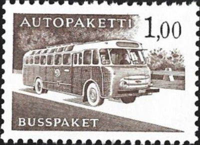 1963 AP 13  ruskea  1,00 mk  ** LaPe AP 13 xHa