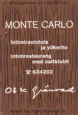 MONTE CARLO  O & K Grönvall    4/11