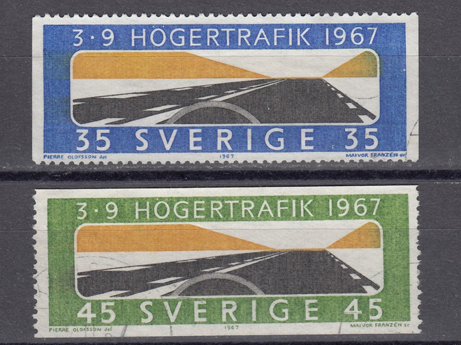 Ruotsi 1967 Fa 610A, 611A Oikeanpuoleinen liikenne