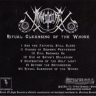 MANTICORE - Ritual Cleansing Of The Whore CD 2002 - pikkukuva 2
