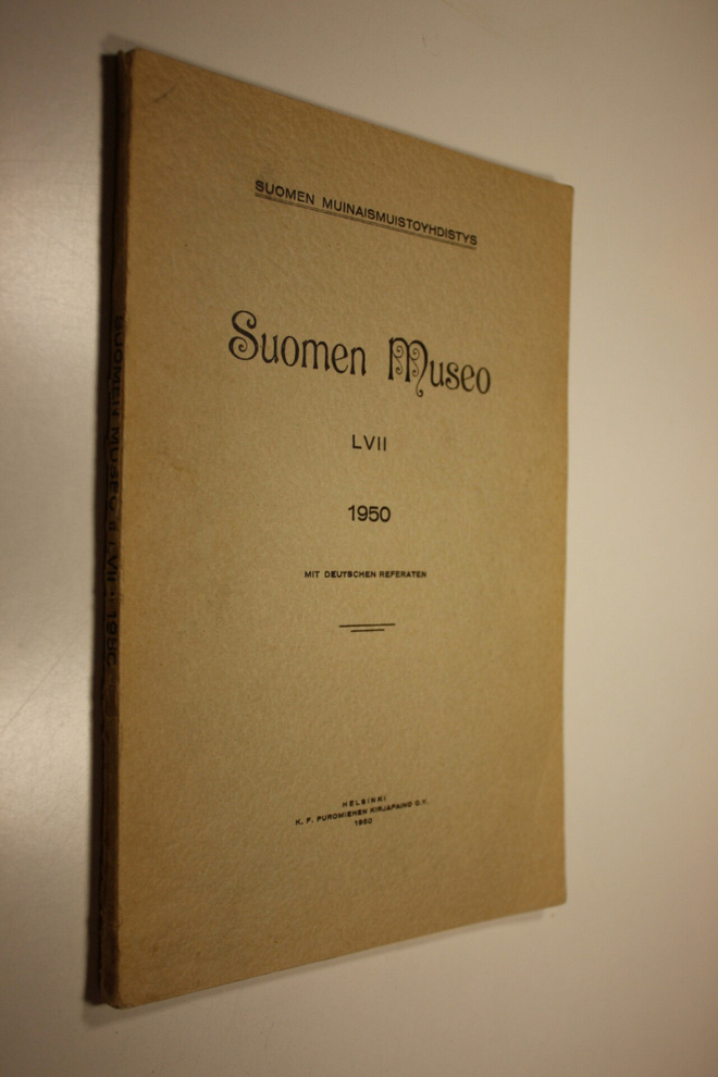 T.I. (toim.) Itkonen : Suomen museo LVII 1950