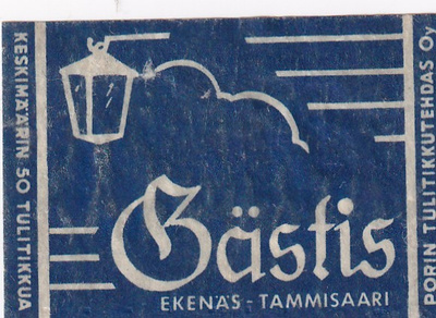 Ekenäs , Tammisaari Gästis   3/16