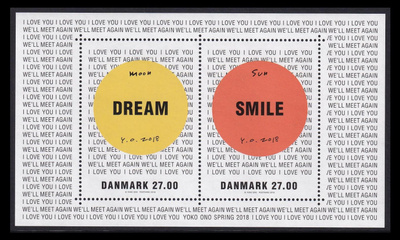 Tanska 1947-8BL69 ** Taidenäyttely Yoko Ono (2018)