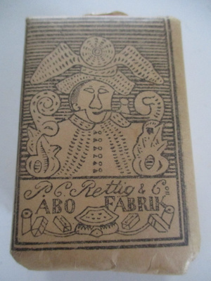 VANHA TUPAKKAPAKKAUS POLTTOTUPAKKAA - 1948 PC RETTIG & TURKU
