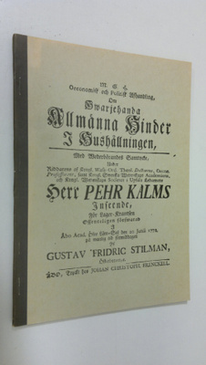 Gustav Fredric Stilman : Kaikenlaisia yleisiä haittoja ta...