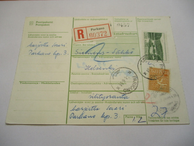 1964 Parkano R pakettikortti