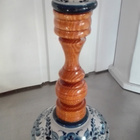 KAUNIS KERAAMINEN / PUINEN KYNTTILÄNJALKA, Made in Russia - pikkukuva 1
