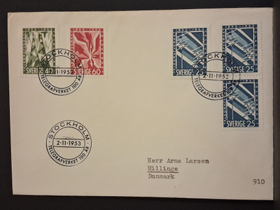 Ruotsi - Fa - 451-453 FDC 1953