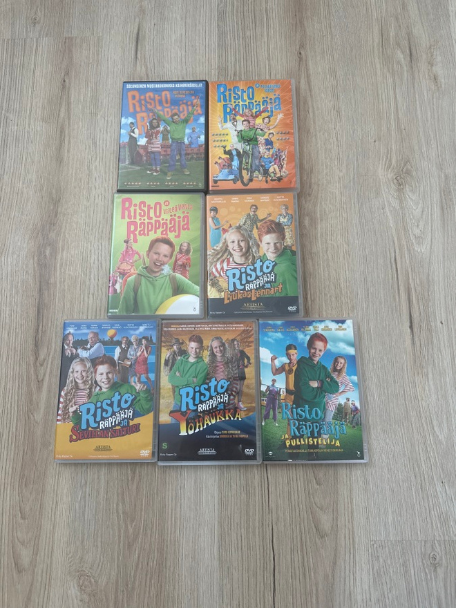 Dvd: Erilaisia Risto Räppääjä elokuvia