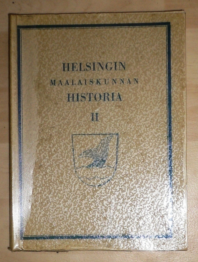 Helsingin maalaiskunnan historia II  1965 1.p.