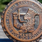 Sodanaikainen Leijona merkki. Numeroitu. Kookas. Halkaisija - pikkukuva 2