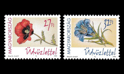 Unkari 4557-8 ** Tervehdysmerkit (1999)