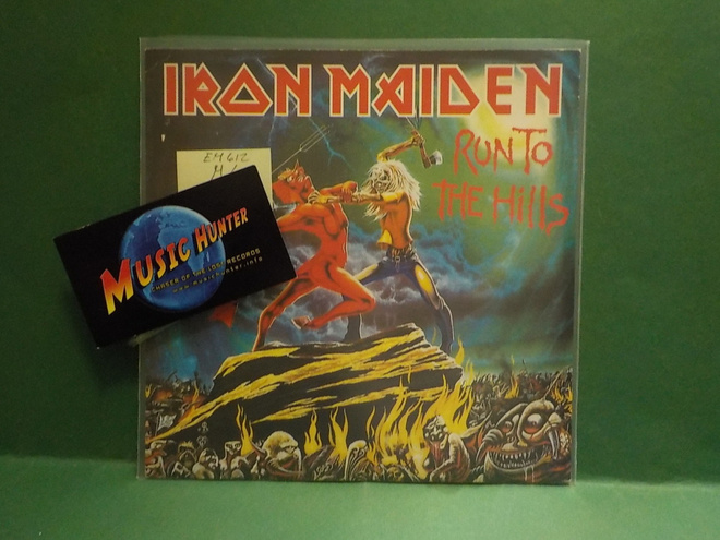 IRON MAIDEN - RUN TO THE HILLS M/EX+ EU 2002 7" SINGLE