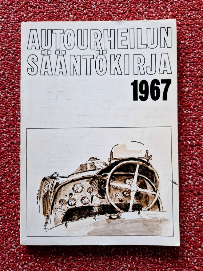 Moottoriurheilun sääntökirja 1967 hieno kunto