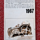 Moottoriurheilun sääntökirja 1967 hieno kunto - pikkukuva 1