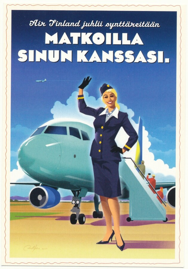 Air Finland -mainoskortti