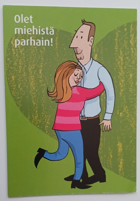 Olet miehistä parhain! (mainoskortti), ei p.
