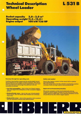 Esite Liebherr L 531B pyöräkuormaaja 1995