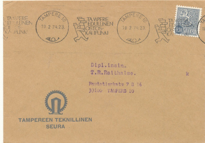 Firmakuori TAMPEREEN TEKNILLINEN SEURA - 1974