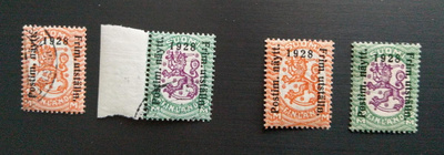 Postimerkkinäyttelyn 1928 merkkipari