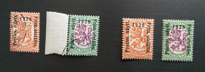 Postimerkkinäyttelyn 1928 merkkipari