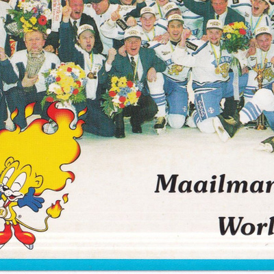 Jääkiekko. Maailmanmestarit World Champion.Tampere . e259
