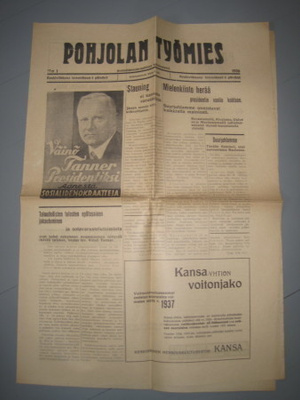 Sanomalehti : Pohjolan Työmies 2 kpl