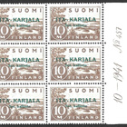 1941 I-K 10 mk Vihreä lisäpainama LaPe 14 NUMEROKUUSILO - pikkukuva 1