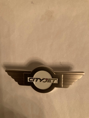 CityJet metallinen lentäjämerkki