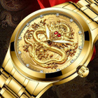 297 .. Golden Dragon Ruby Stainless Steel .. Rannekello - pikkukuva 3