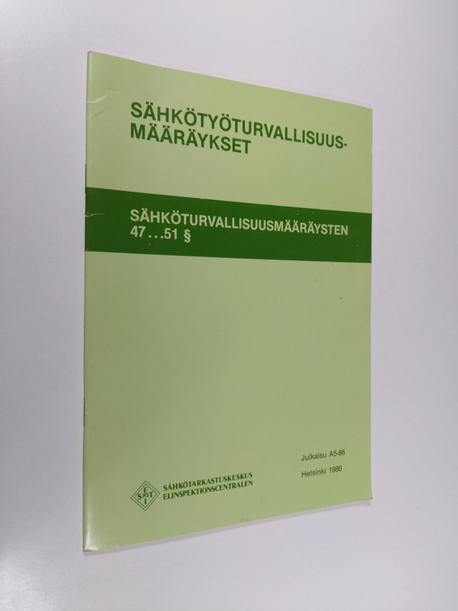 Sähkötyöturvallisuusmääräykset : sähköturvallisuusmääräys...