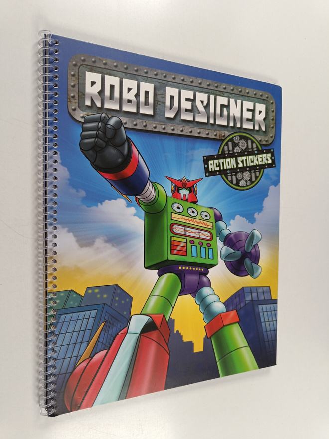 Robo Designer : Action Stickers -tarrakirja