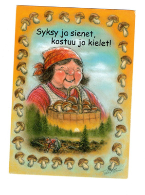 °°SYKSY JA SIENET, KOSTUU JO KIELET!°° -KORTTI / Hörölä